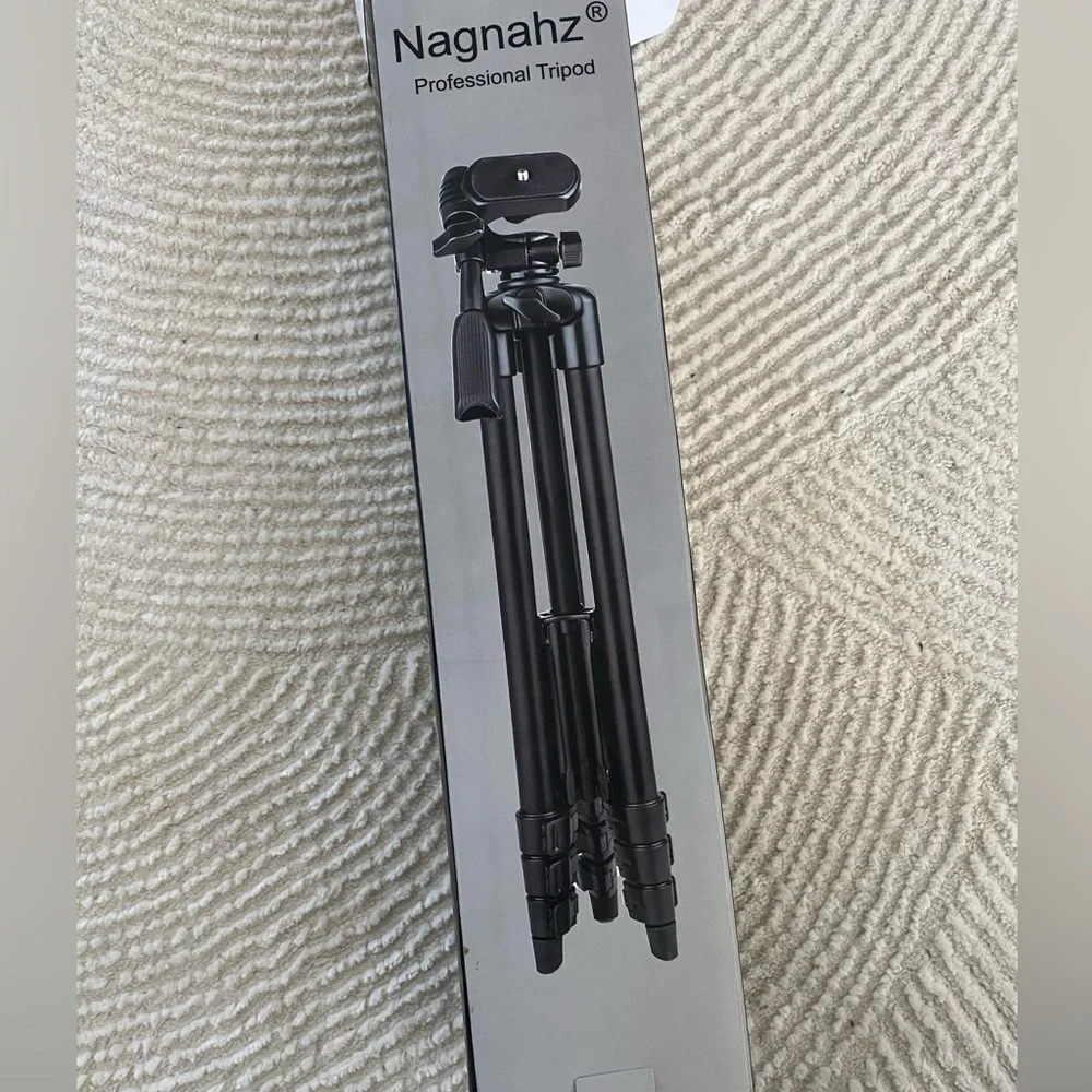 Phone Tripod 55in Professional Video Recording Camera Photography Stand